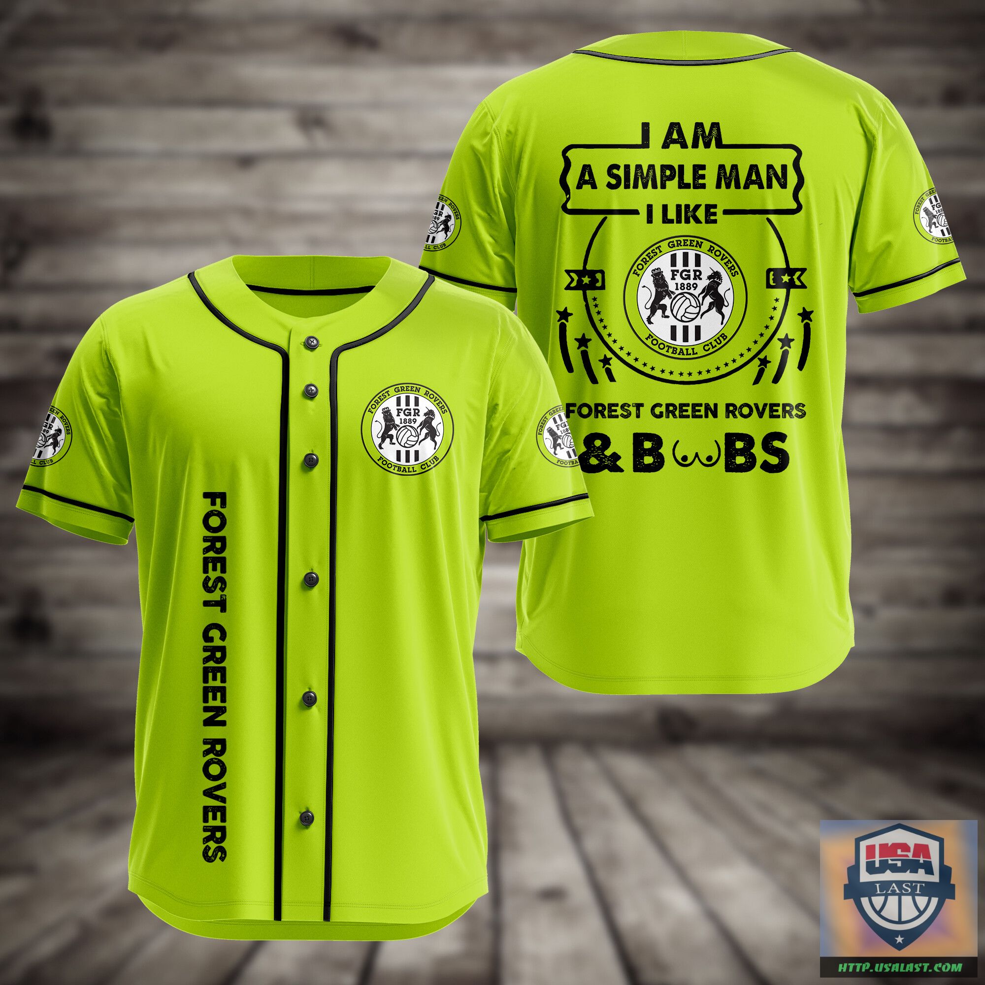 I Am Simple Man I Like Forest Green Rovers And Boobs Baseball Jersey – Usalast