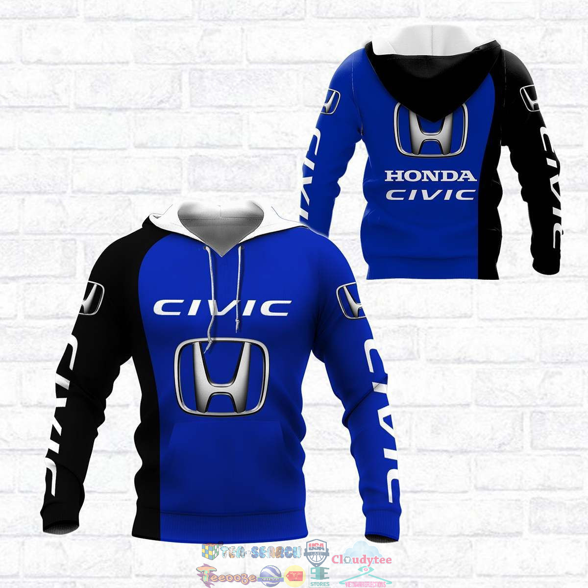 Honda Civic ver 3 3D hoodie and t-shirt – Saleoff