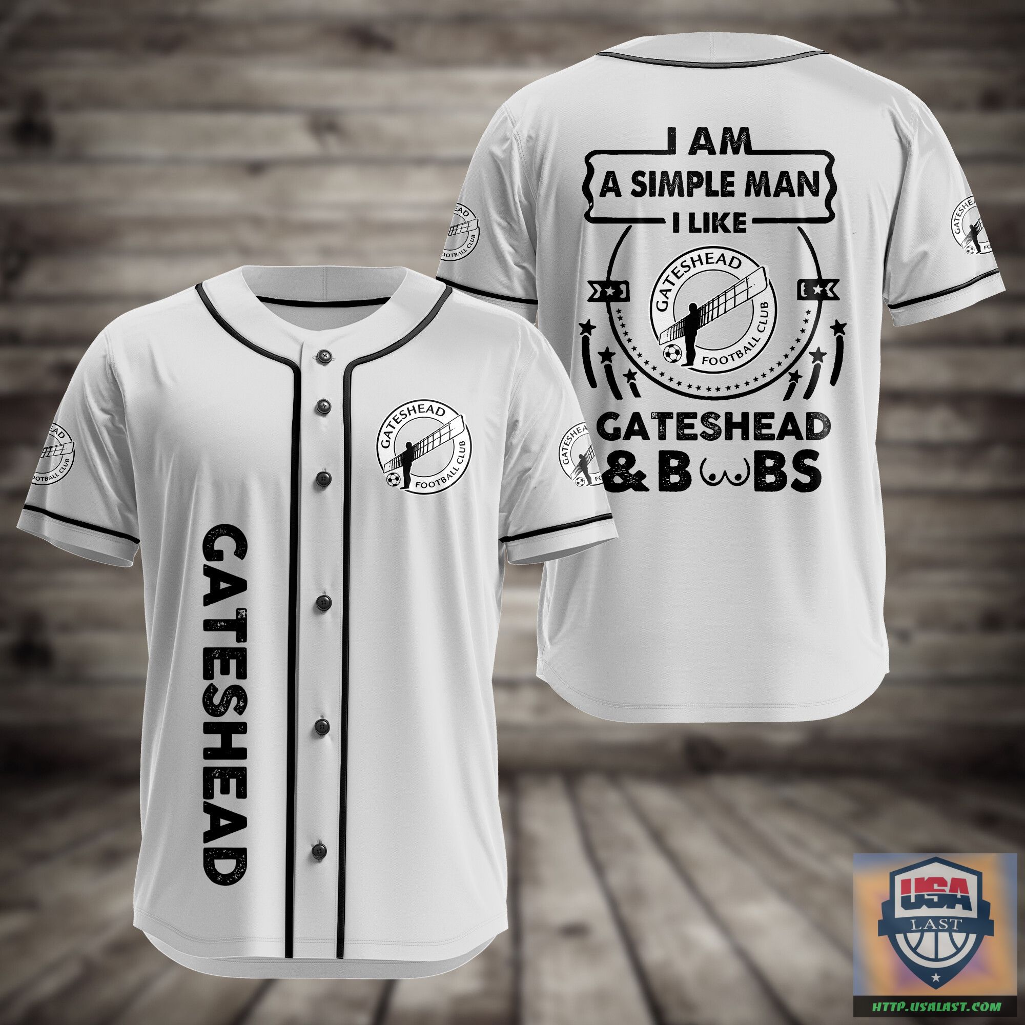 I Am Simple Man I Like Gateshead And Boobs Baseball Jersey – Usalast