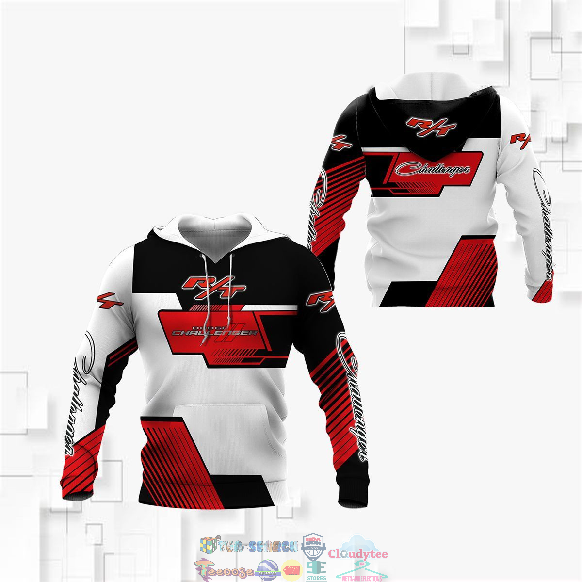 Dodge Challenger ver 10 3D hoodie and t-shirt – Saleoff