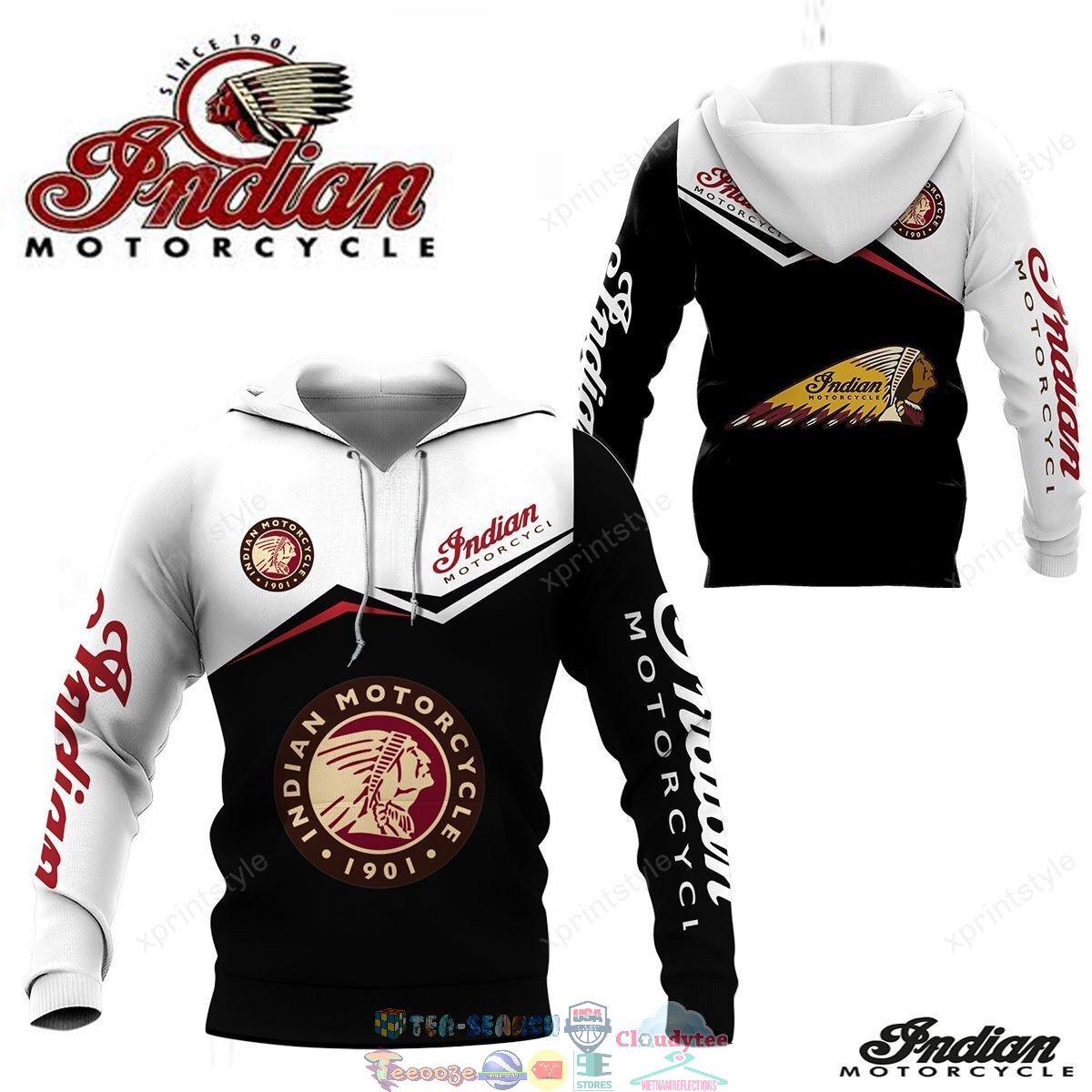 Indian Motorcycle ver 3 3D hoodie and t-shirt – Saleoff