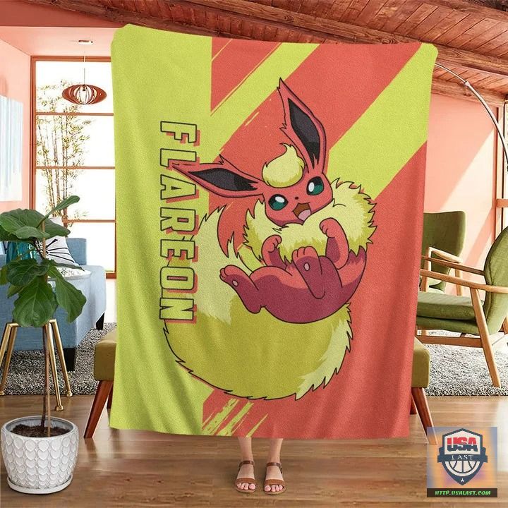 Pokémon Flareon Custom Soft Blanket, Quilt And Woven Blanket – Usalast
