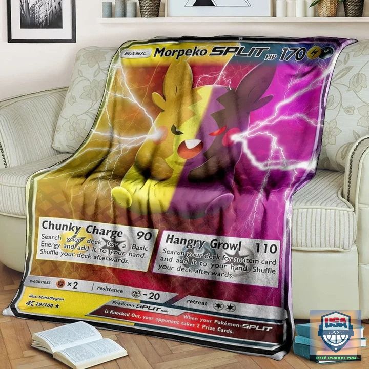 Pokémon Morpeko Split Soft Blanket, Quilt And Woven Blanket – Usalast