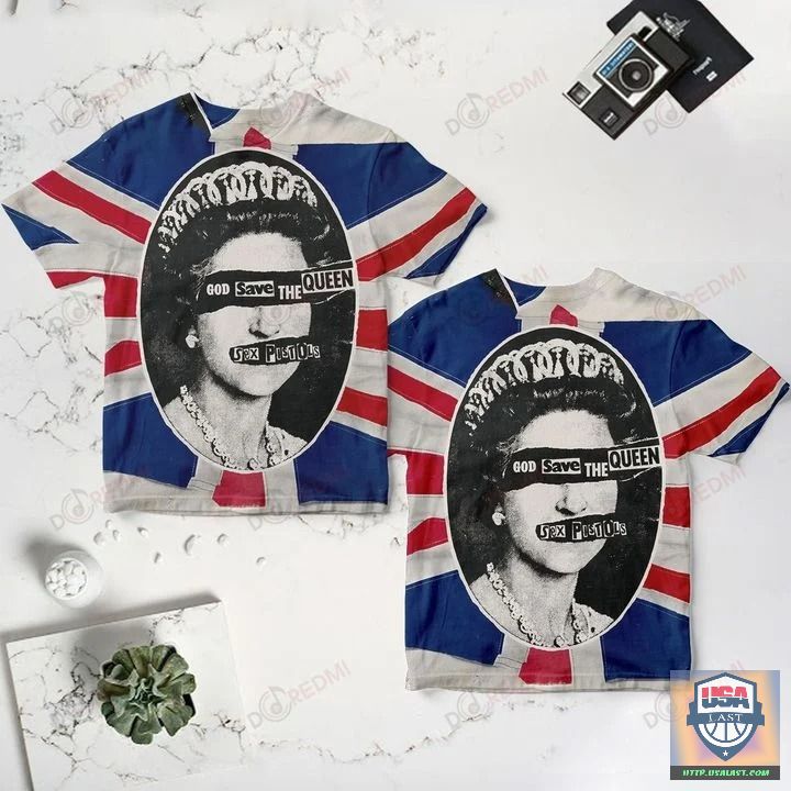 Sex Pistols God Save The Queen Album Cover 3D T-Shirt – Usalast