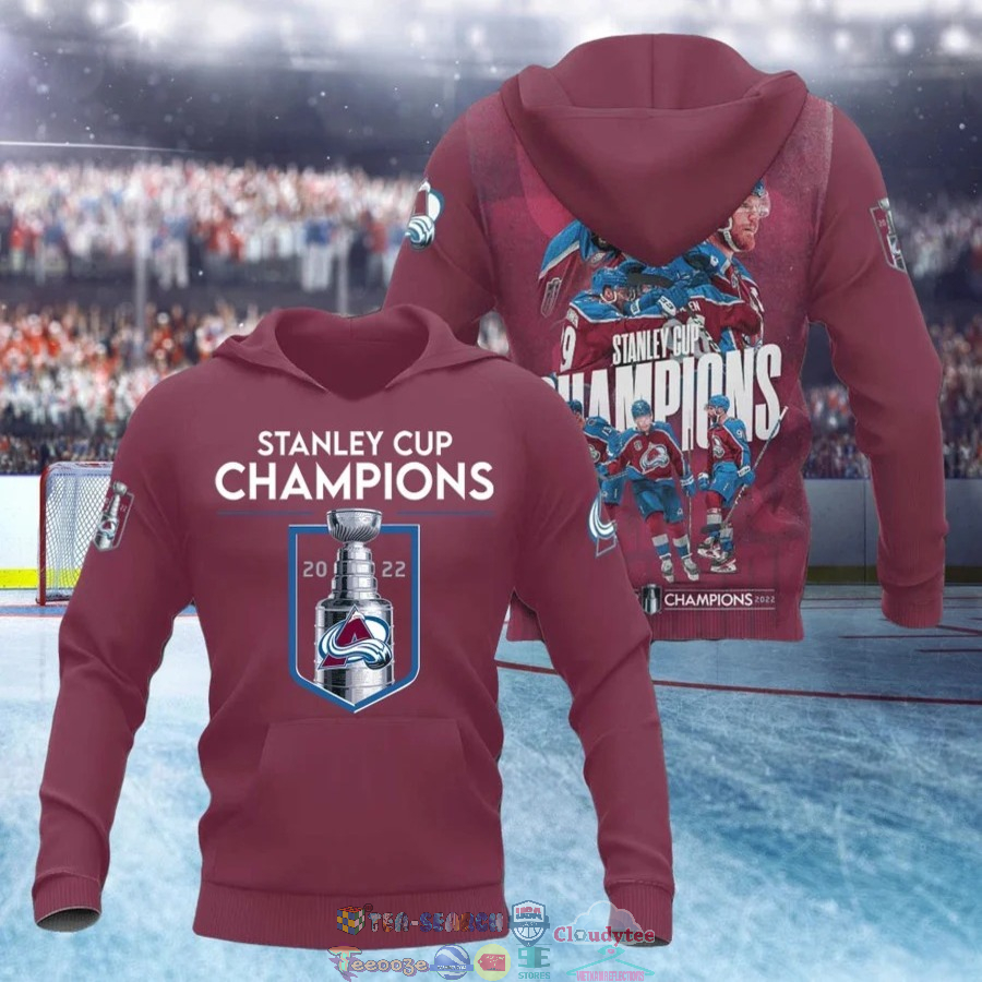 Colorado Avalanche Cup Champions 3D Shirt – Saleoff
