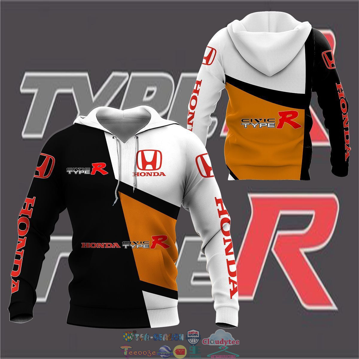 Honda Civic Type R ver 13 3D hoodie and t-shirt – Saleoff