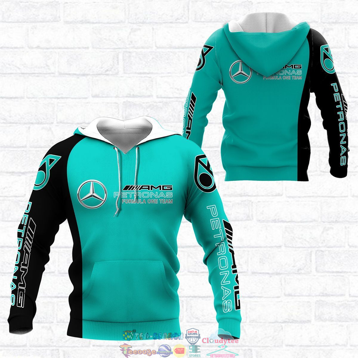Mercedes AMG Petronas F1 Team ver 3 3D hoodie and t-shirt – Saleoff
