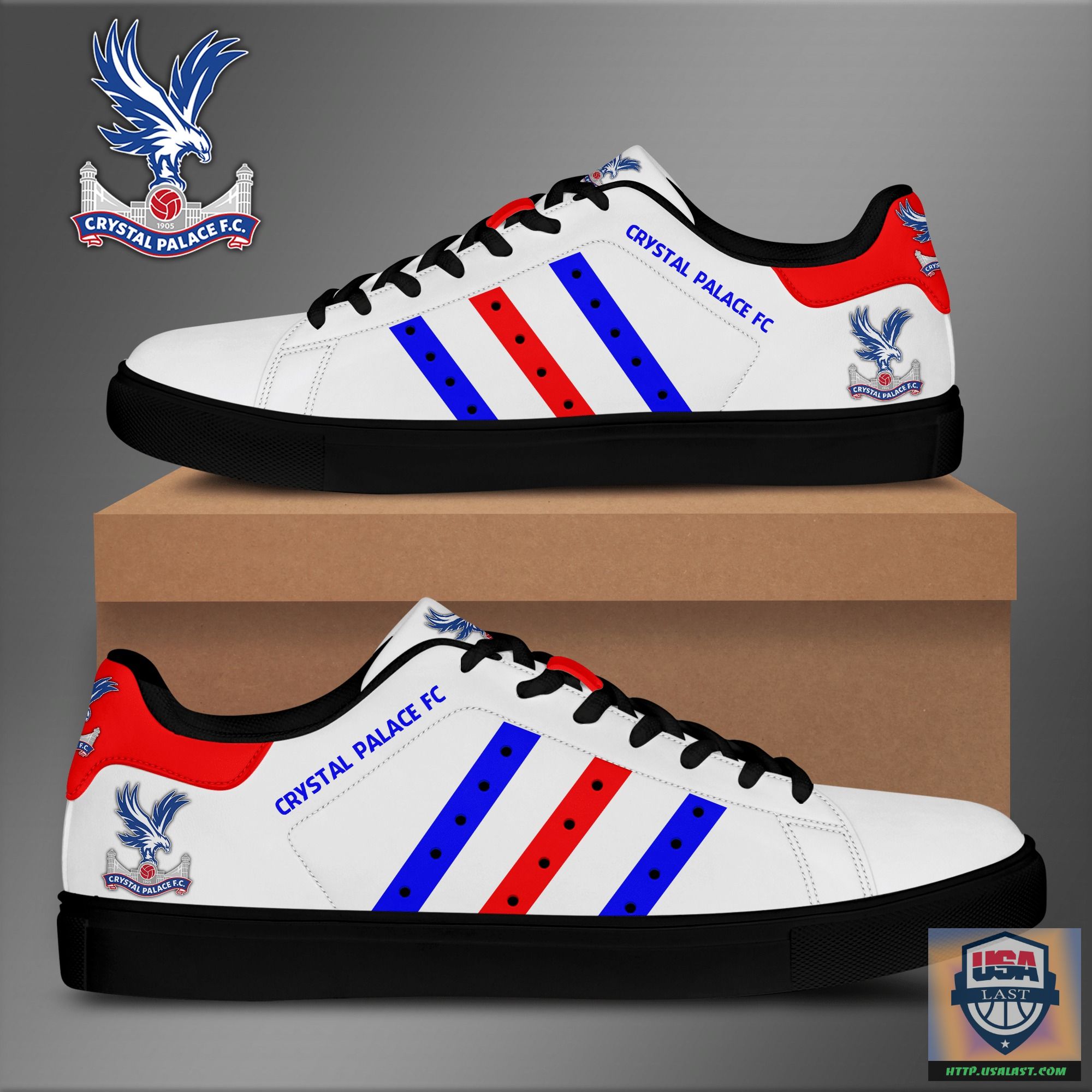 EPL Crystal Palace FC Blue Red Stan Smith Shoes – Usalast