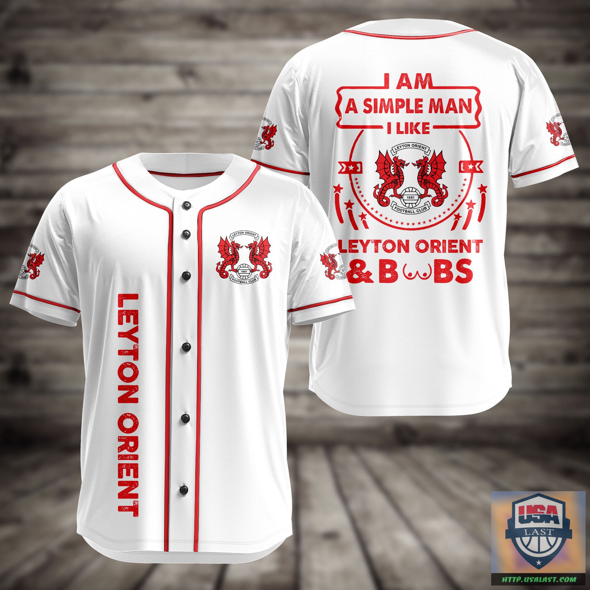 I Am Simple Man I Like Leyton Orient And Boobs Baseball Jersey – Usalast