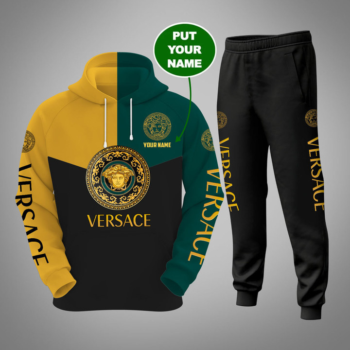 Versace Luxuy Personalized Brand Hoodie Jogger Pants 135 – Usalast