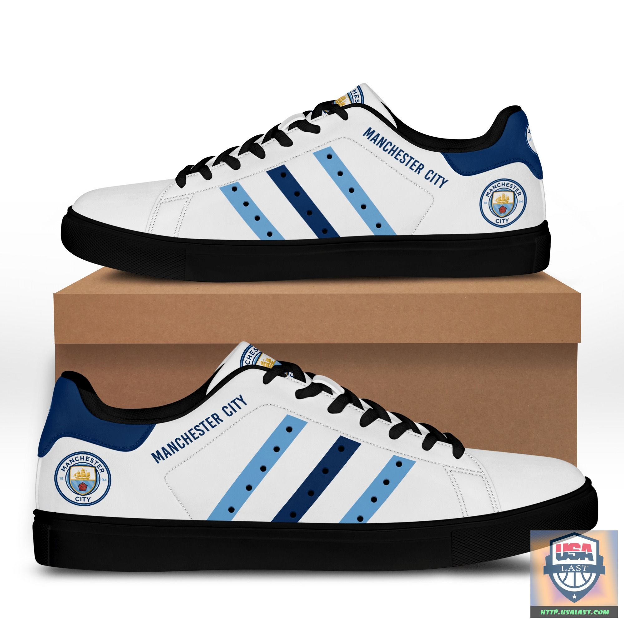 Manchester City White Stan Smith Low Top Shoes – Usalast