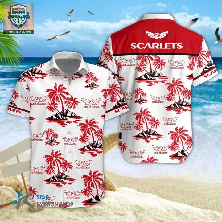 Scarlets Rugby Hawaiian Shirt Beach Short – Usalast
