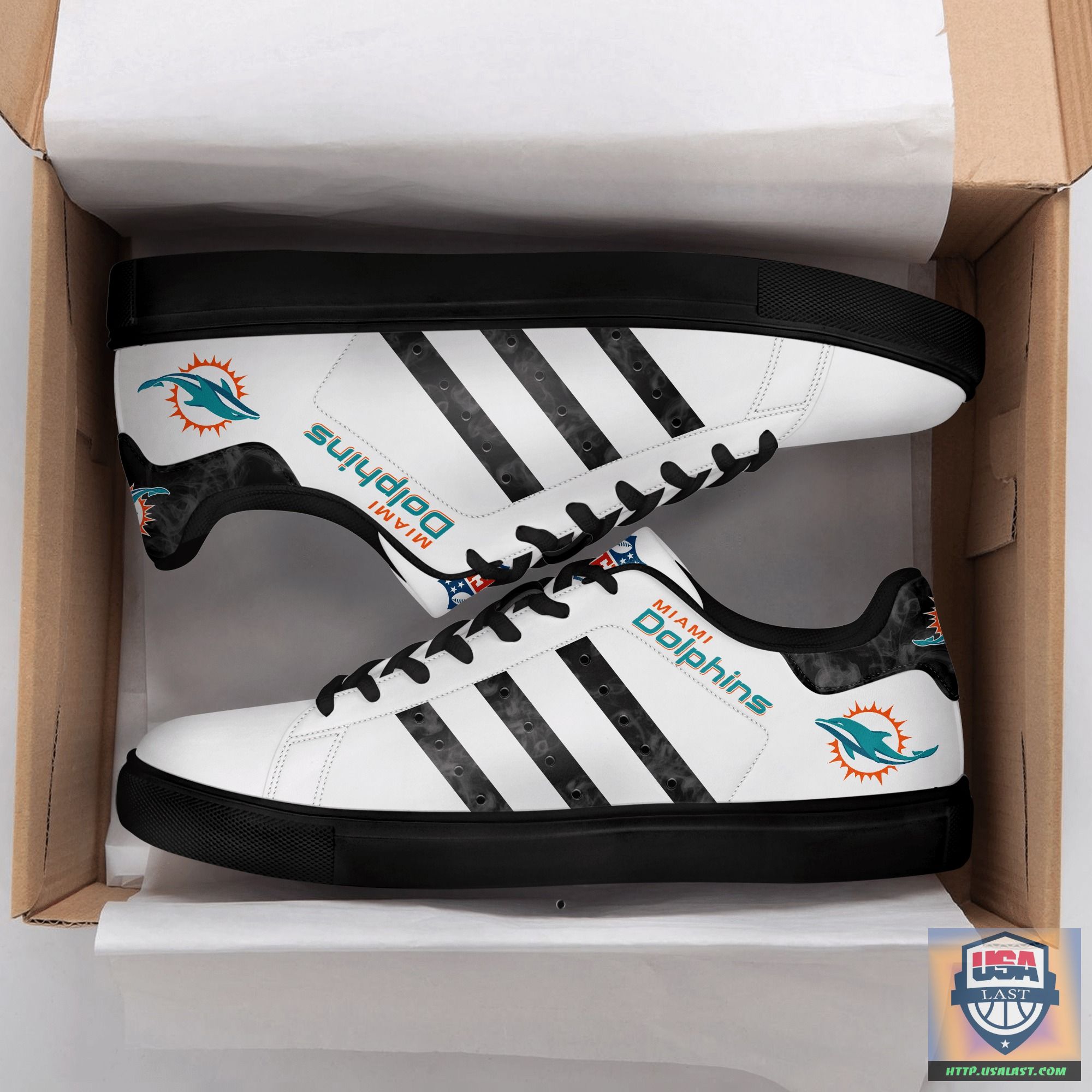 Miami Dolphins NFL White Stan Smith Shoes – Usalast