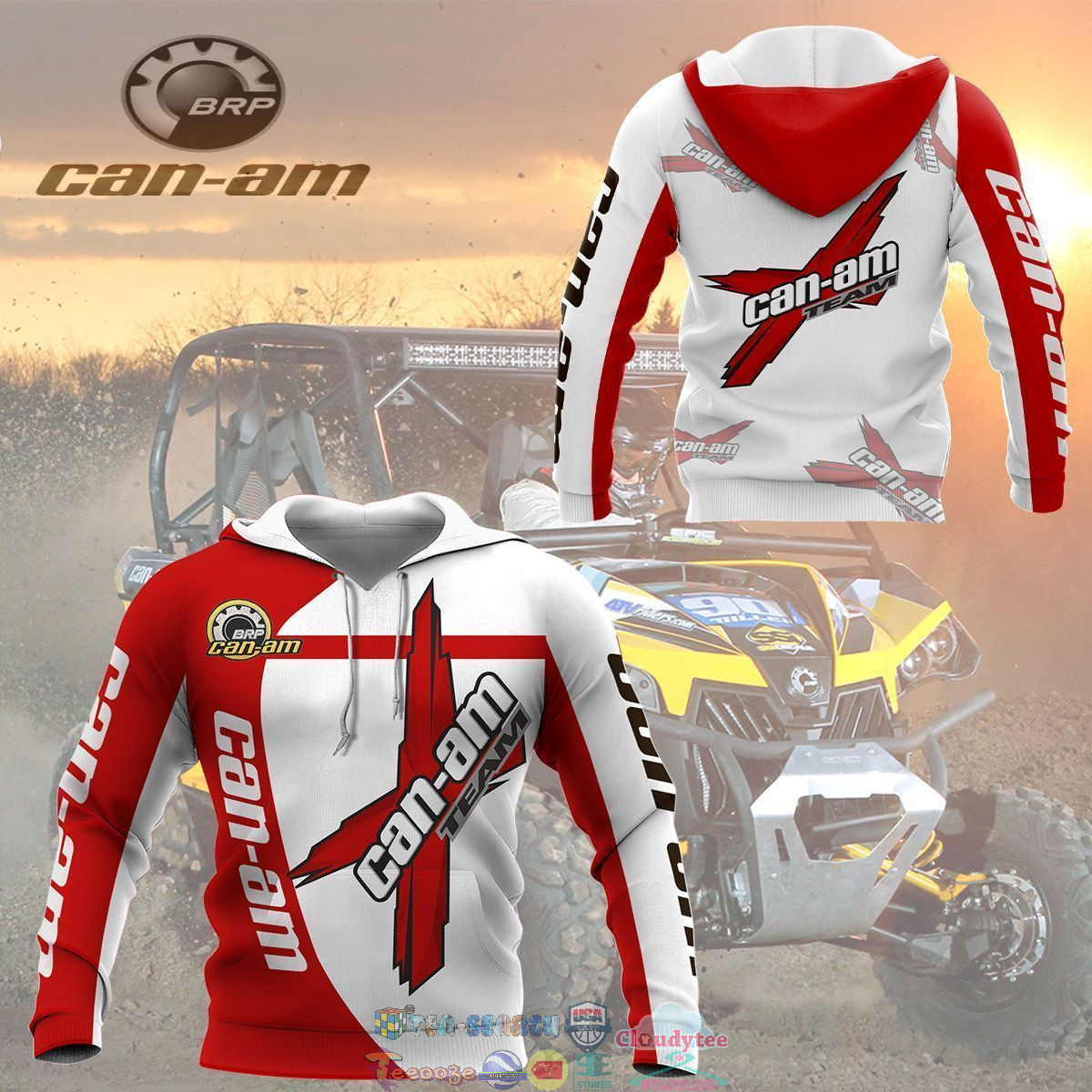 Can-Am Team ver 1 3D hoodie and t-shirt- Saleoff