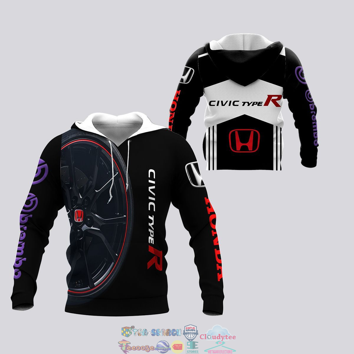 Honda Civic Type R ver 8 3D hoodie and t-shirt – Saleoff