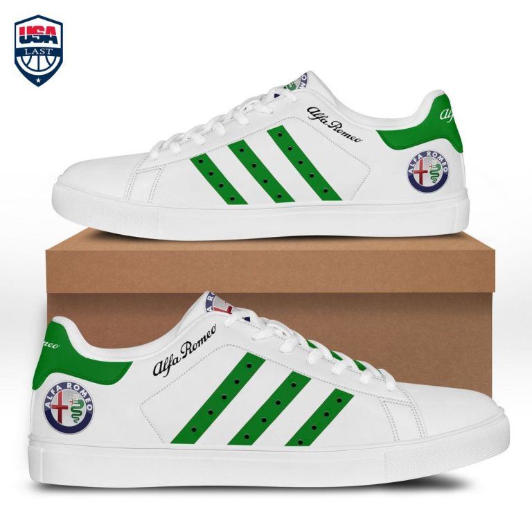 Alfa Romeo Green Stripes Stan Smith Low Top Shoes - Which place is this bro?