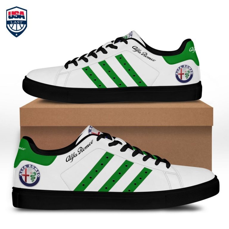 Alfa Romeo Green Stripes Stan Smith Low Top Shoes - Stunning