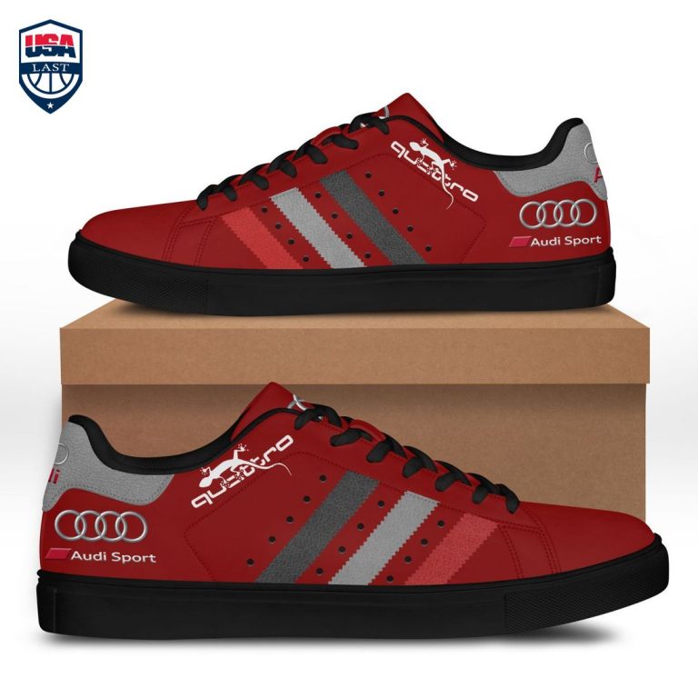 Audi Sport Quattro Red Stan Smith Low Top Shoes - Cool DP
