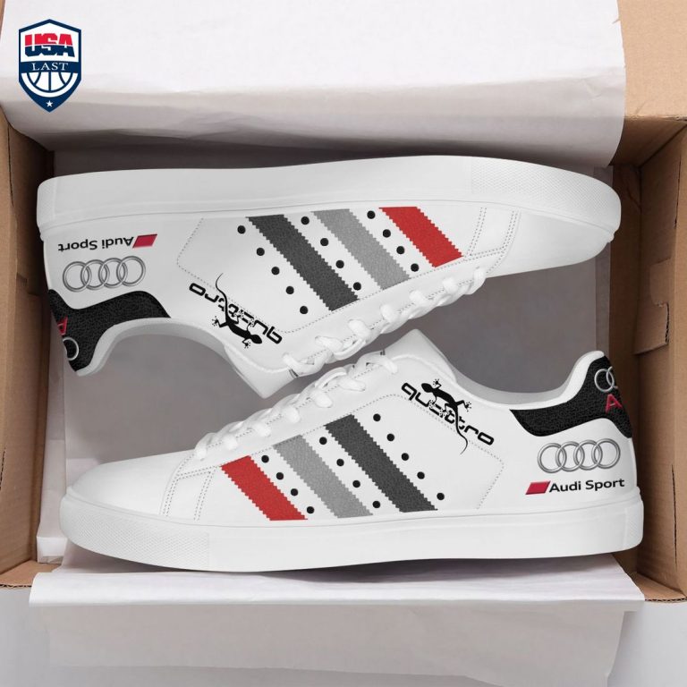 Audi Sport Quattro White Stan Smith Low Top Shoes - You look different and cute