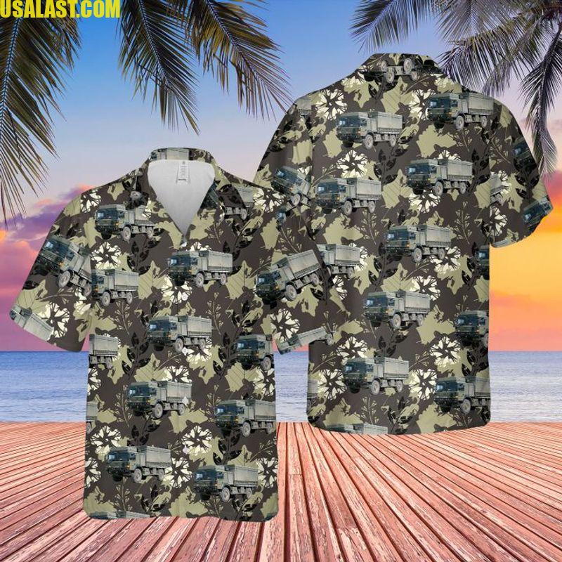 British Army MAN SV Support Vehice Camo Hawaiian Shirt – Usalast