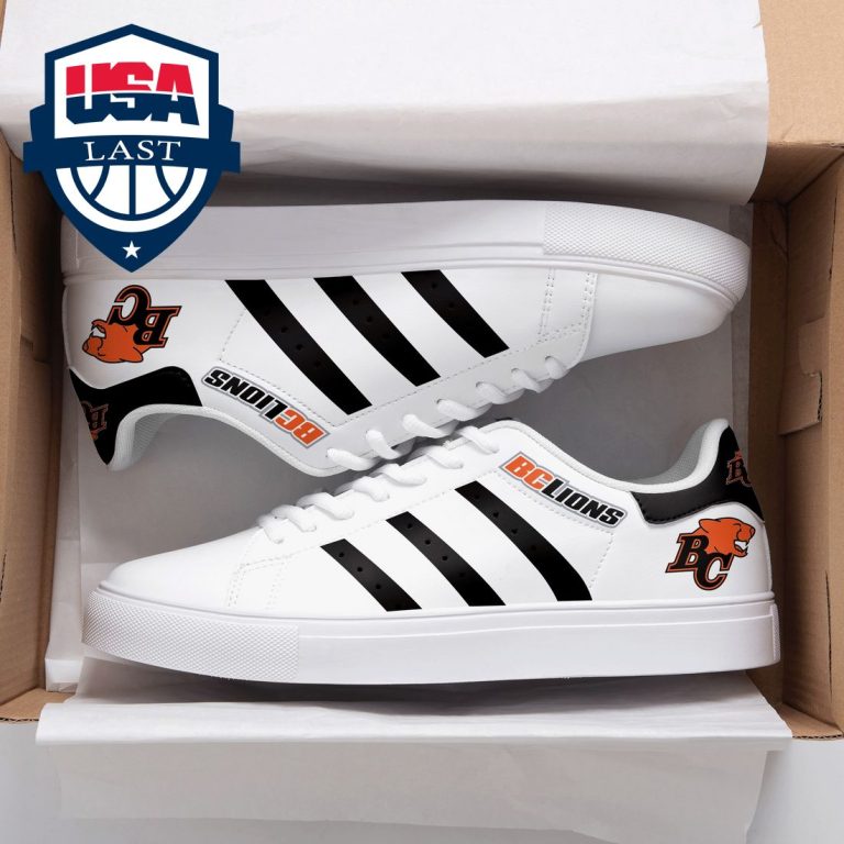 BC Lions Black Stripes Stan Smith Low Top Shoes - Cuteness overloaded