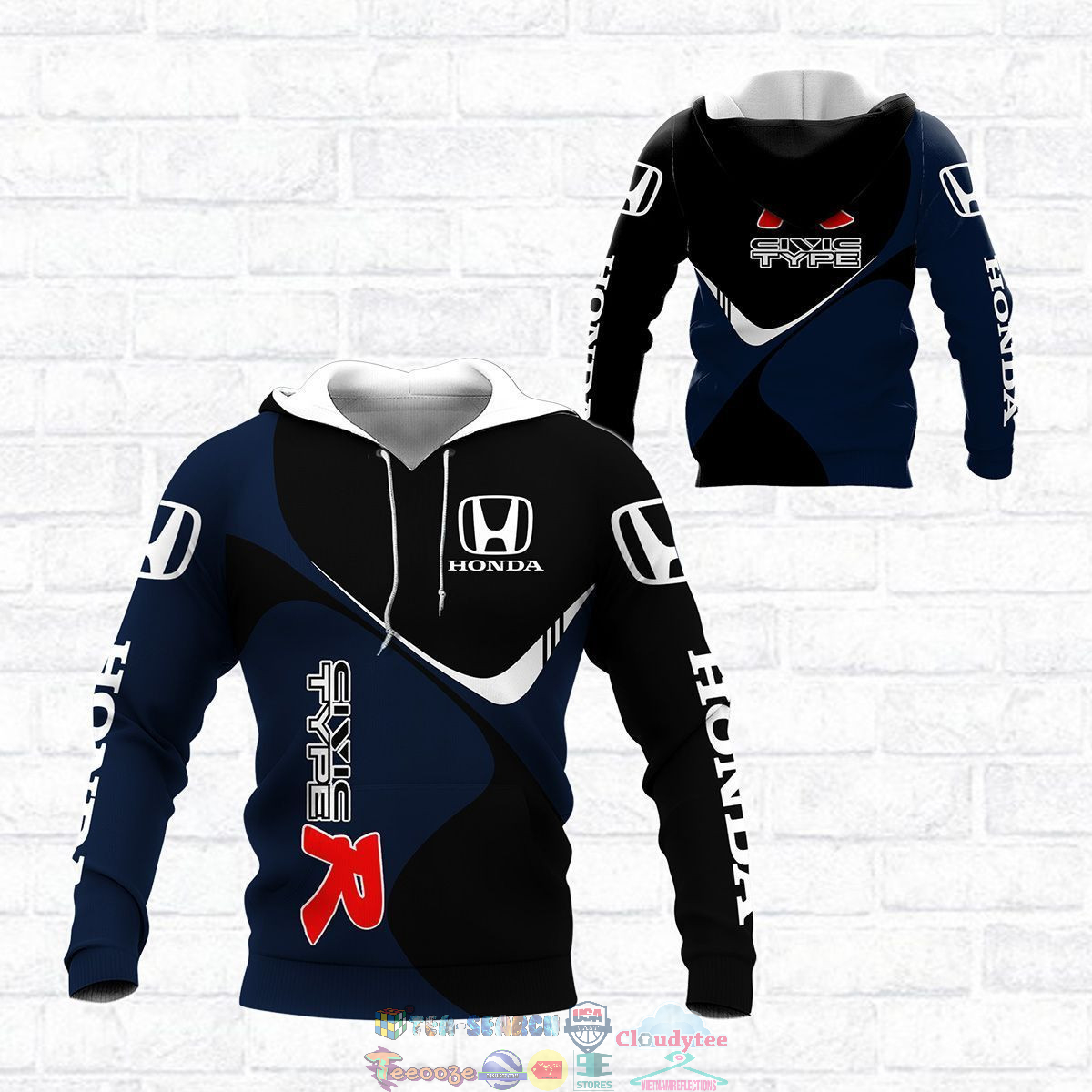 Honda Civic Type R ver 10 3D hoodie and t-shirt – Saleoff