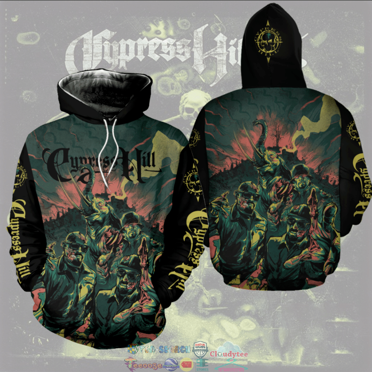 Cypress Hill ver 2 3D hoodie and t-shirt – Saleoff