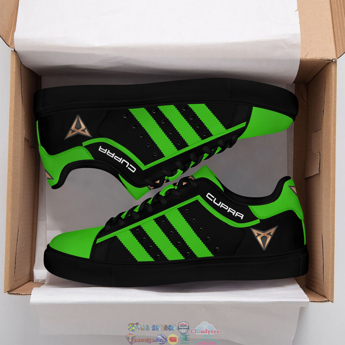 Cupra Green Stripes Style 2 Stan Smith Low Top Shoes – Saleoff