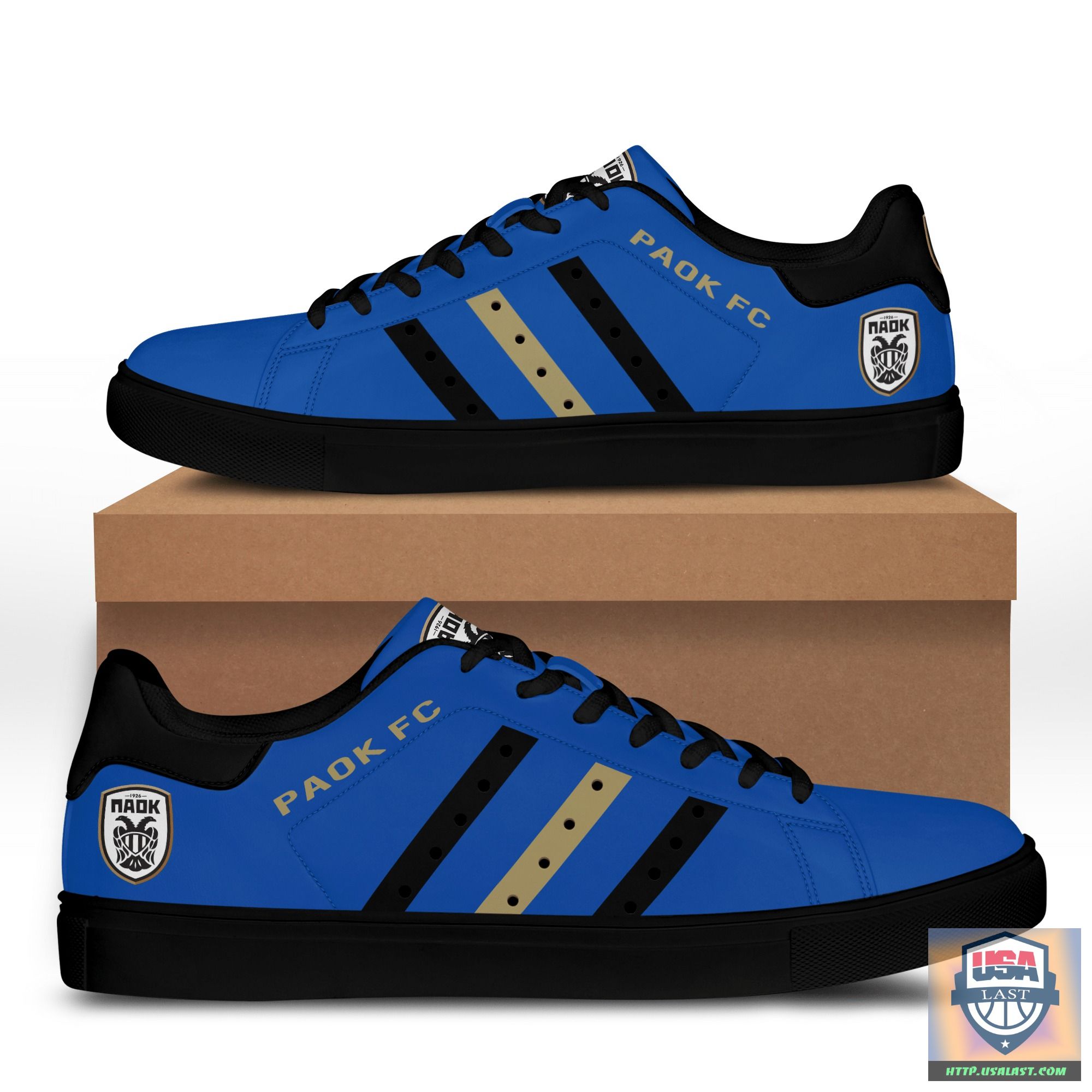 Paok FC Stan Smith Shoes Blue Version – Usalast
