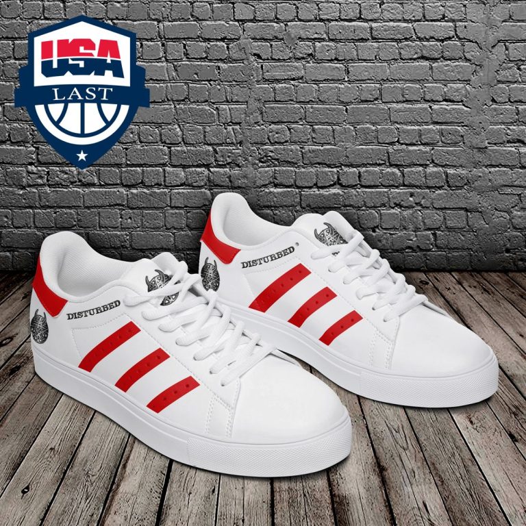 Disturbed Red Stripes Stan Smith Low Top Shoes - You tried editing this time?