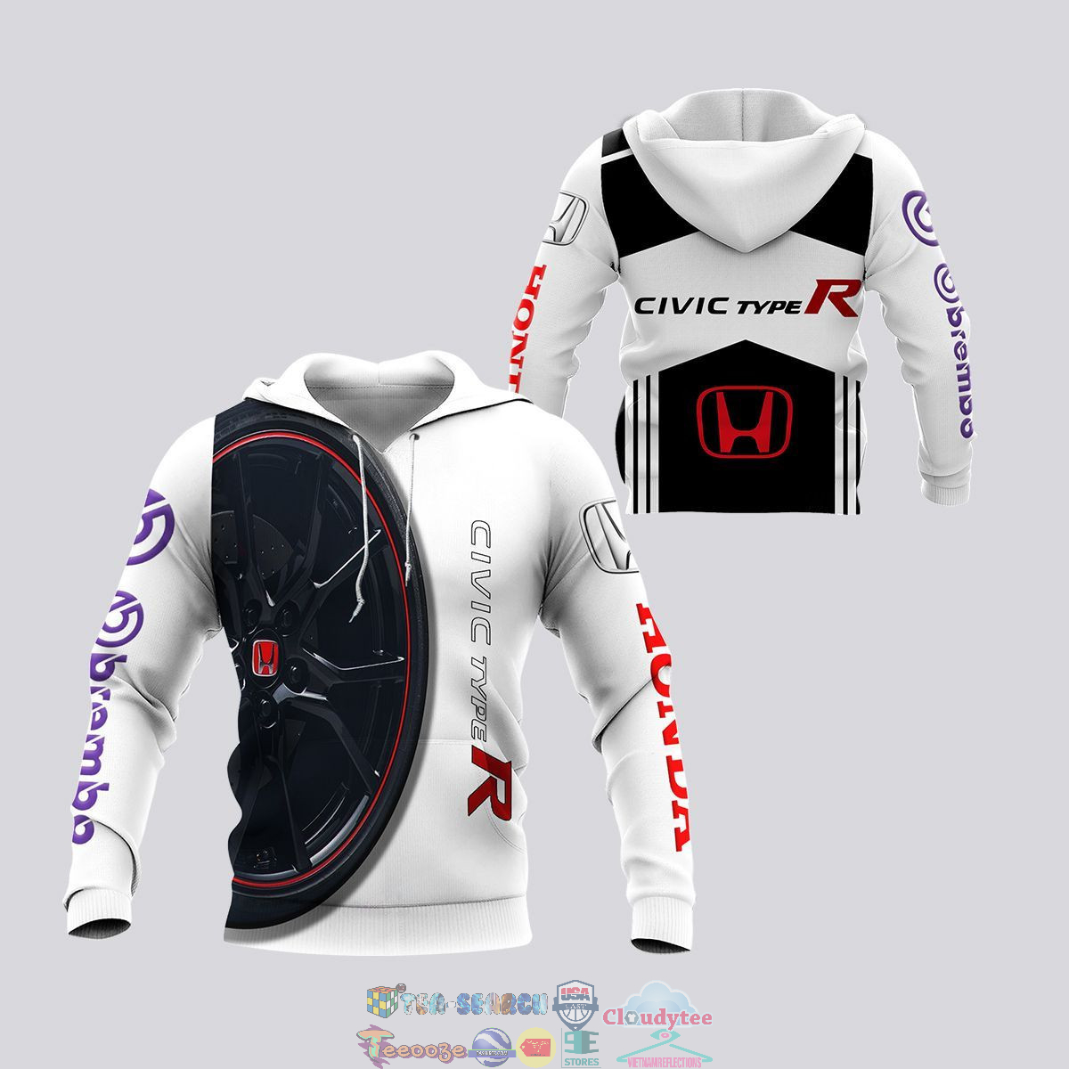 Honda Civic Type R ver 6 3D hoodie and t-shirt – Saleoff