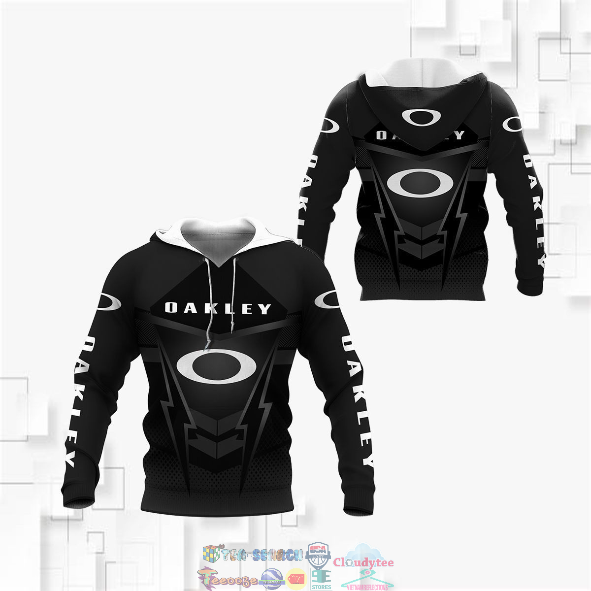 Oakley Black 3D hoodie and t-shirt- Saleoff