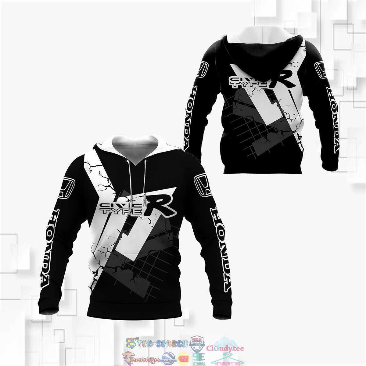 Honda Civic Type R ver 1 3D hoodie and t-shirt – Saleoff