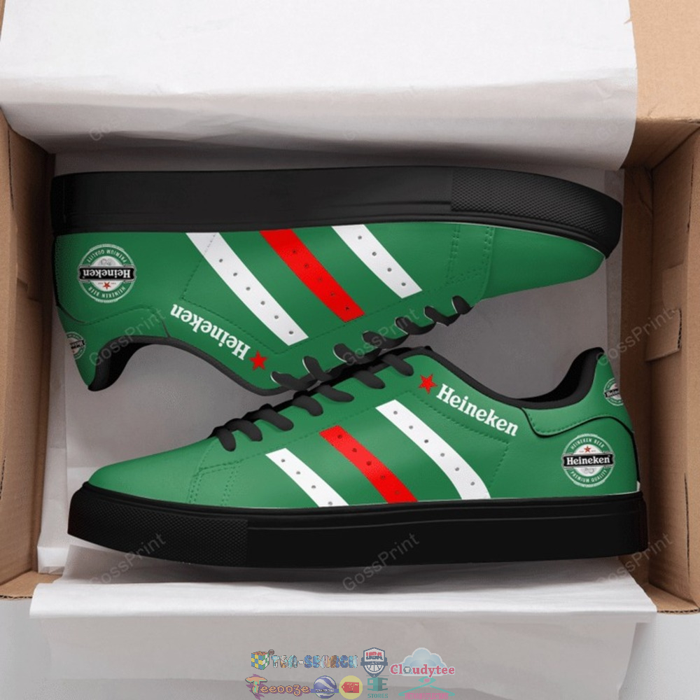 Heineken White Red Stripes Stan Smith Low Top Shoes – Saleoff