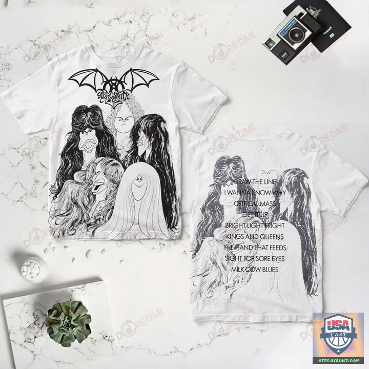 Aerosmith Draw the Line Album Cover 3D T-Shirt – Usalast