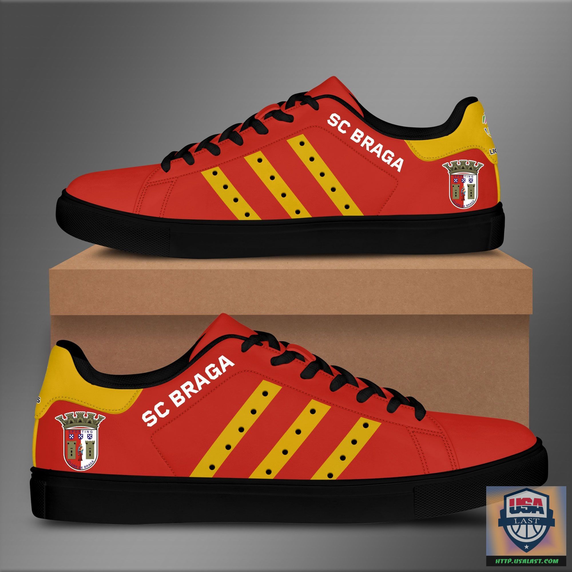 S.C. Braga Skate Low Top Shoes Red Version – Usalast