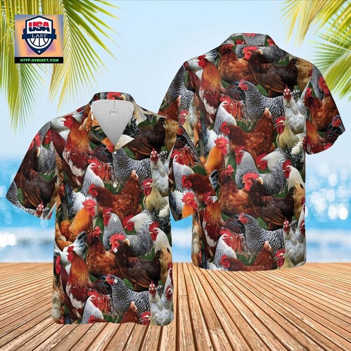 Farm Cocks Short Sleeve Hawaiian Shirt - Is this your new friend?