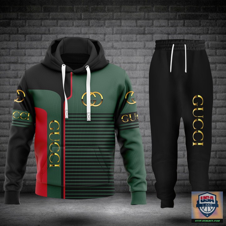OFFICIAL Gucci Green Hoodie Jogger Pants 68 - Usalast