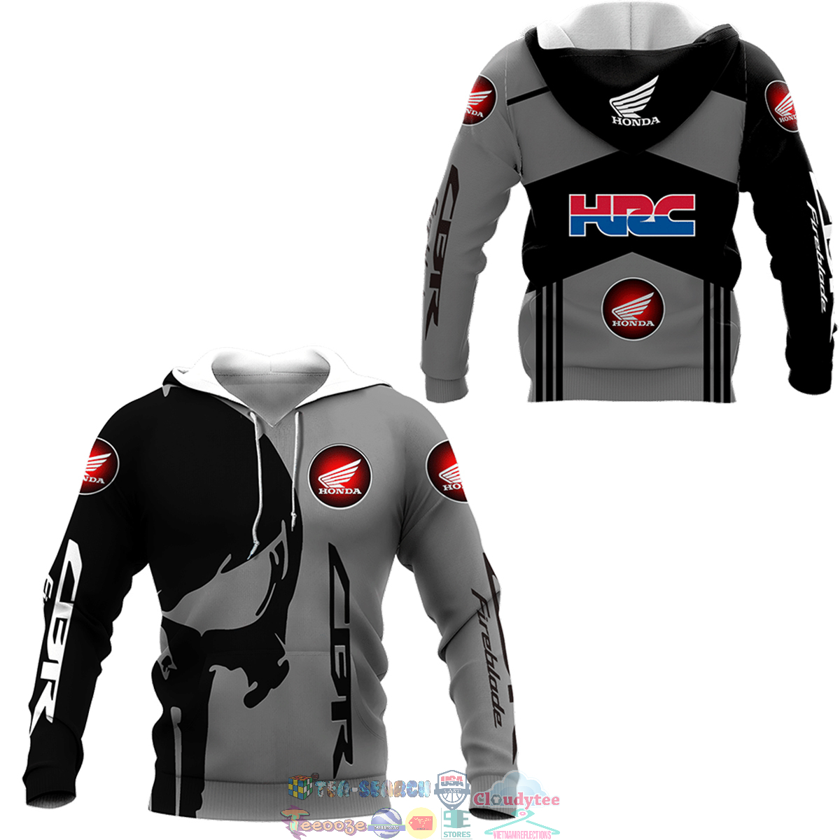 Honda CBR Skull ver 2 3D hoodie and t-shirt – Saleoff