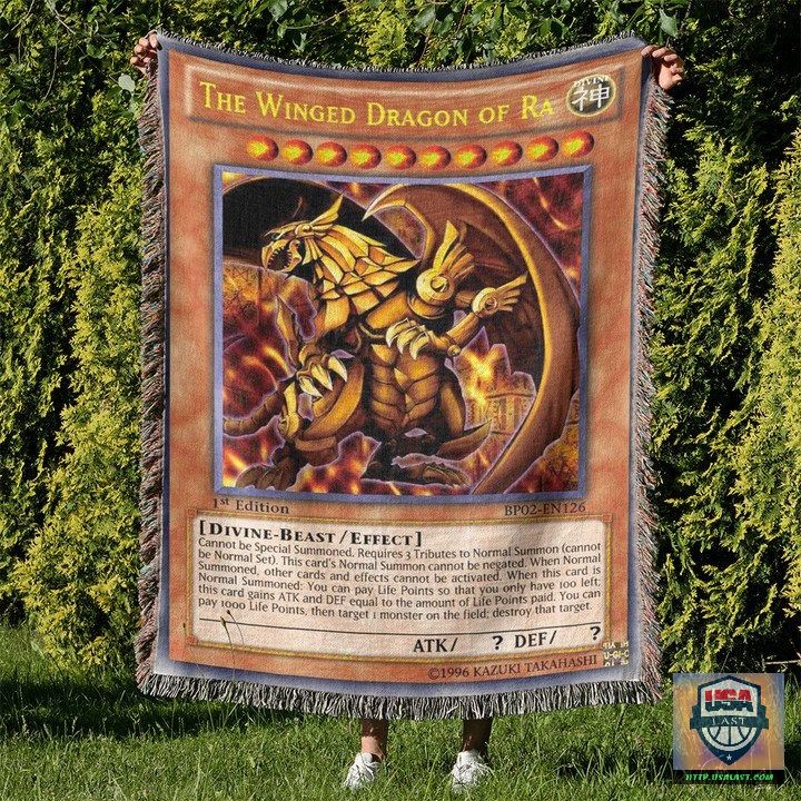 The Winged Dragon Of Ra Yu-Gi-Oh! Custom Woven Blanket – Usalast