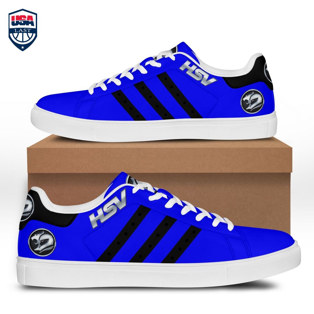 HSV Black Stripes Style 2 Stan Smith Low Top Shoes – Saleoff