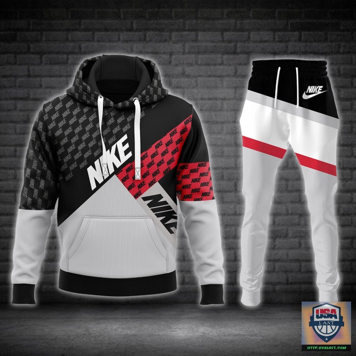 Nike Logo Pattern Hoodie Jogger Pants 45 – Usalast