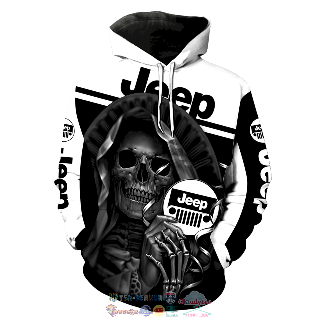 Jeep Skull 3D hoodie and t-shirt – Saleoff