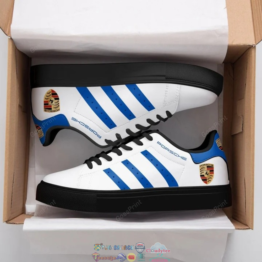 Porsche Blue Stripes Stan Smith Low Top Shoes – Saleoff