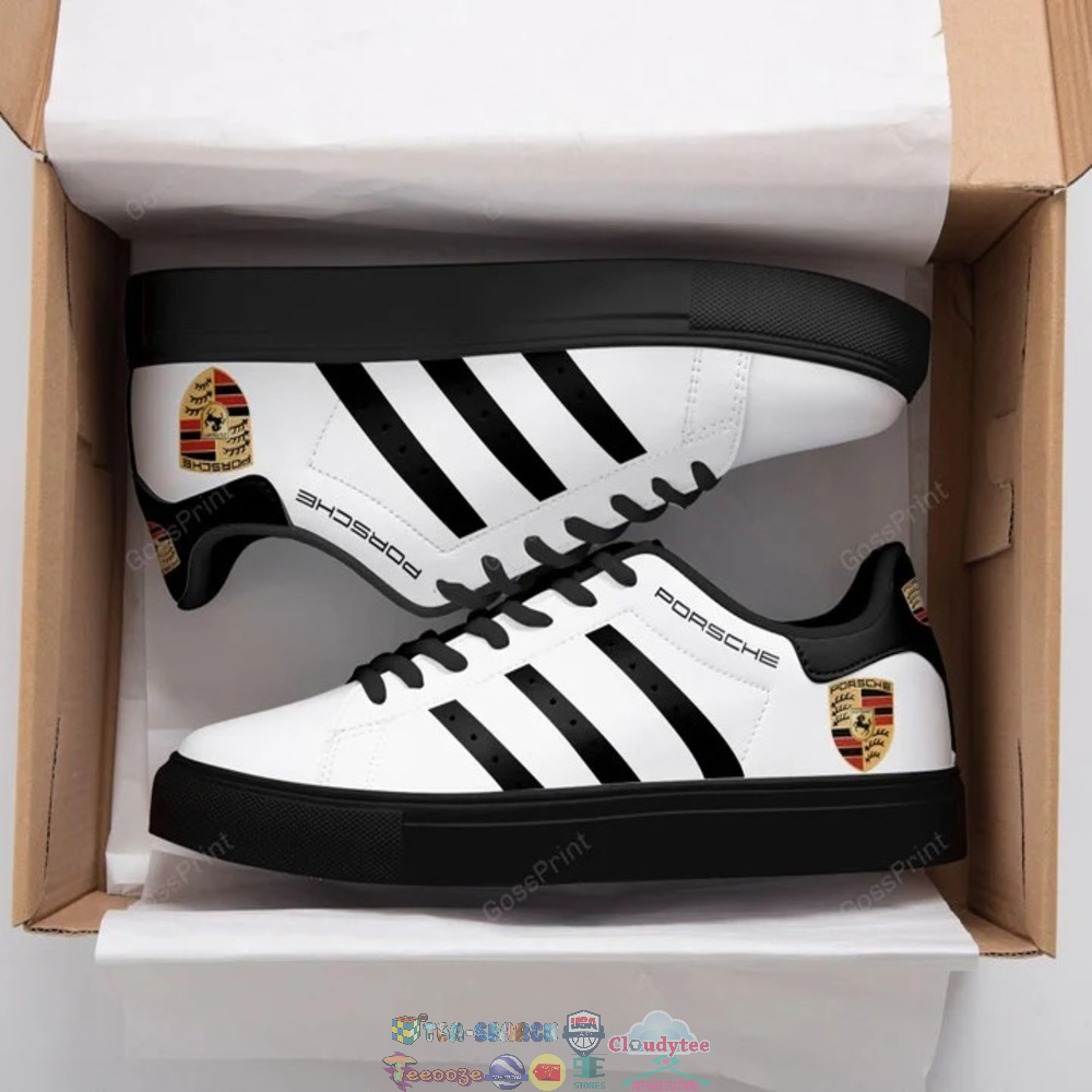 Porsche Black Stripes Style 6 Stan Smith Low Top Shoes – Saleoff