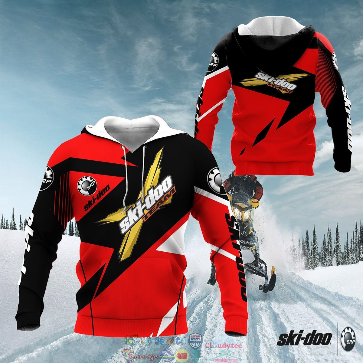 Ski-Doo ver 5 3D hoodie and t-shirt – Saleoff