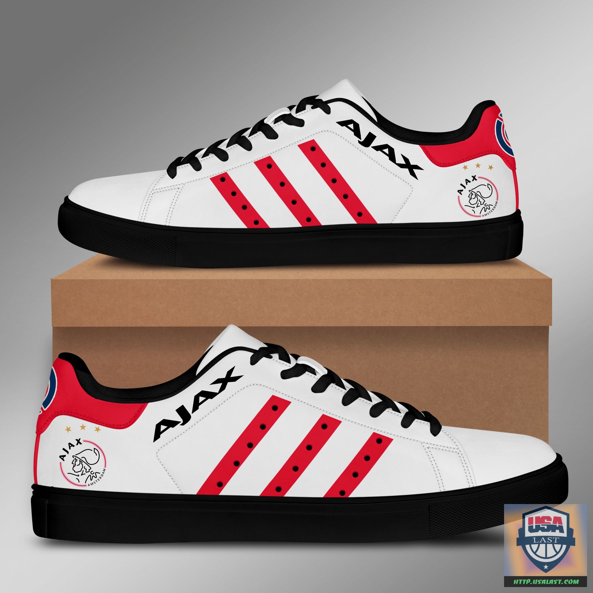 AFC Ajax Skate Low Top Shoes White Version – Usalast