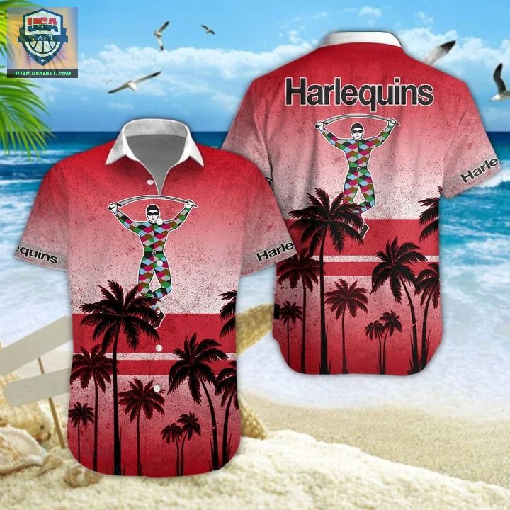 Harlequins F.C Palm Tree Hawaiian Shirt – Usalast