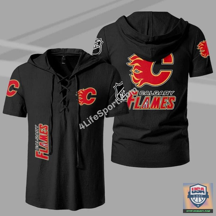 Calgary Flames Drawstring Shirt – Usalast