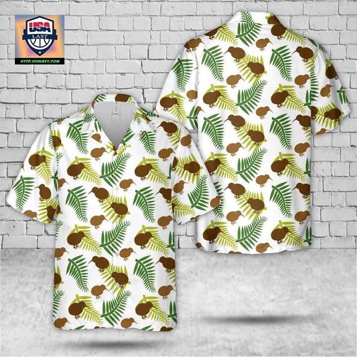 Kiwi Bird And Ferns Hawaiian Shirt - Looking so nice